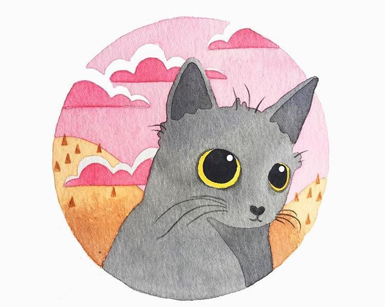 有什么很好的画猫的作品?