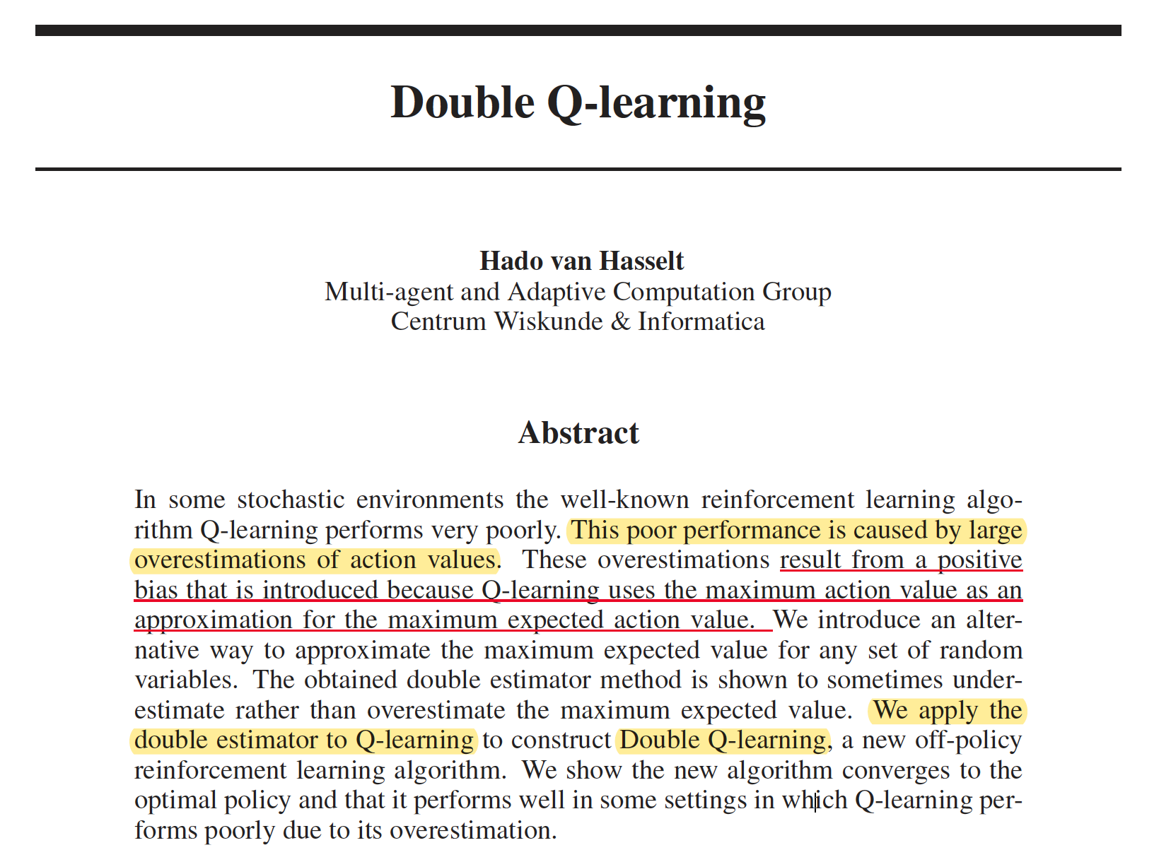 Deeprl 6 double q learning 