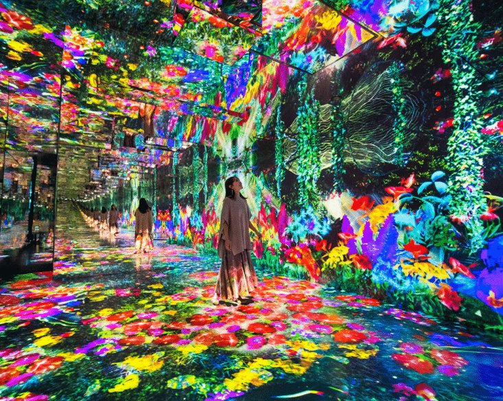 日本首个新媒体光影艺术和数字场景结合的沉浸式体验馆