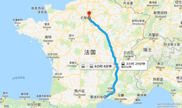 蒙彼利埃,坐落于法国南部地中海沿岸,虽然笔者从巴黎坐高铁要纵贯大半