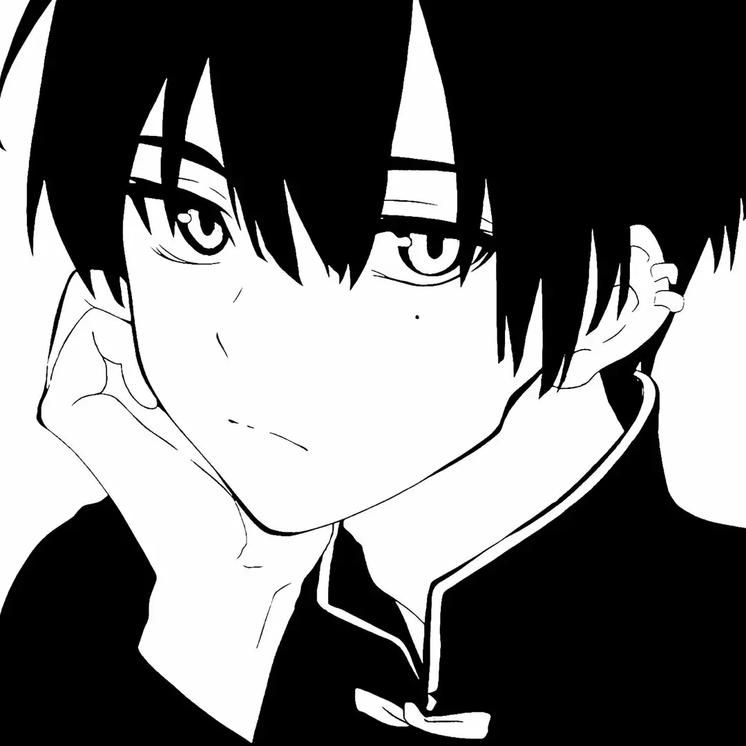 有没有黑白动漫人物的头像呀? - 知乎