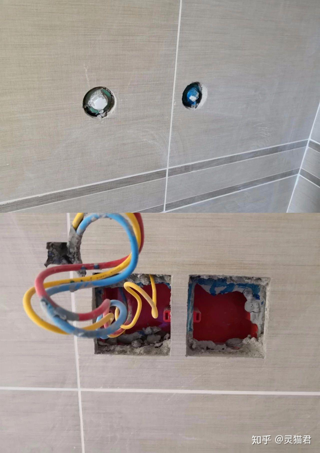 ▎墙面开孔用的开孔器,规范.线盒切割也是规范的.