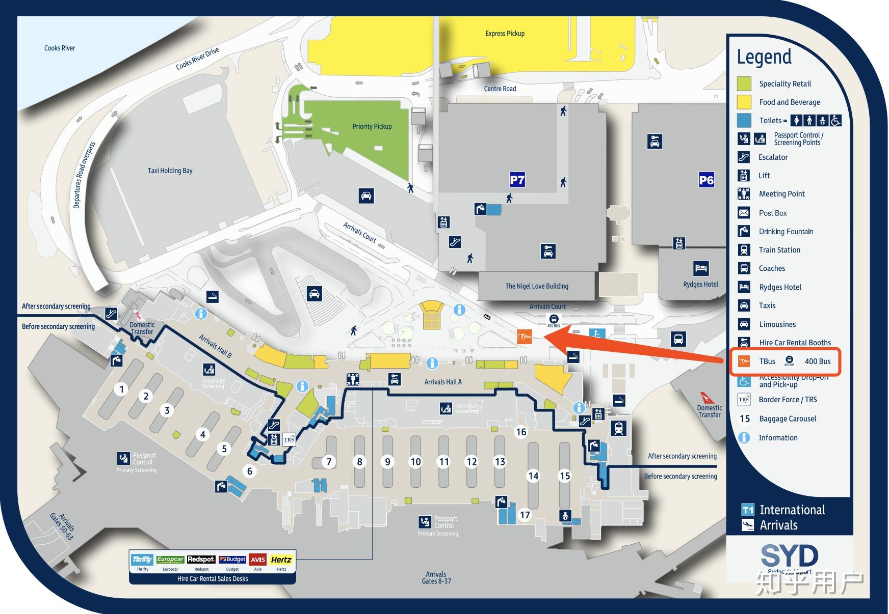 悉尼机场t3到t1怎么走