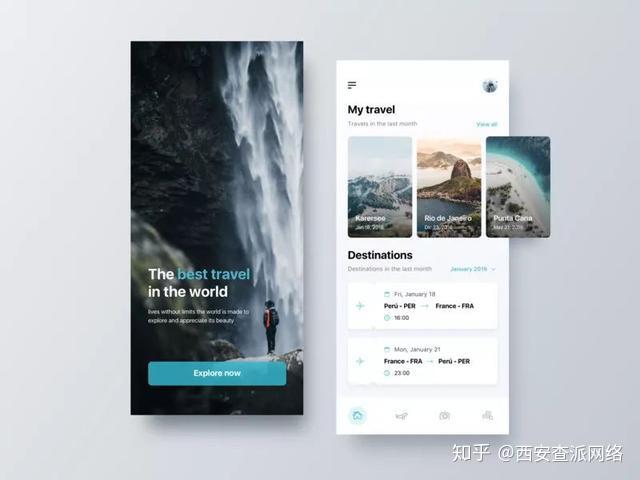 一组旅行APP UI界面设计案例欣赏 - 知乎