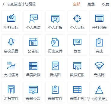 PPT(WPS)总结图标汇总 - 知乎