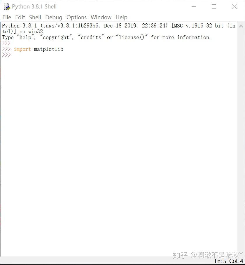 Python 中matplotlib 如何安装? - 知乎