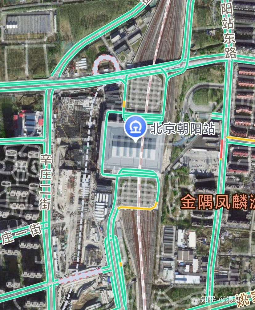 北京朝阳高铁站平面图图片