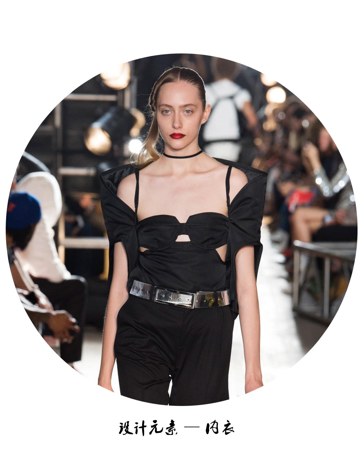 服装设计元素内衣外穿