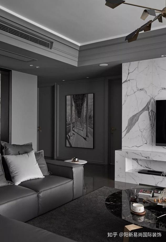 阳新易尚国际装饰高级灰风格效果