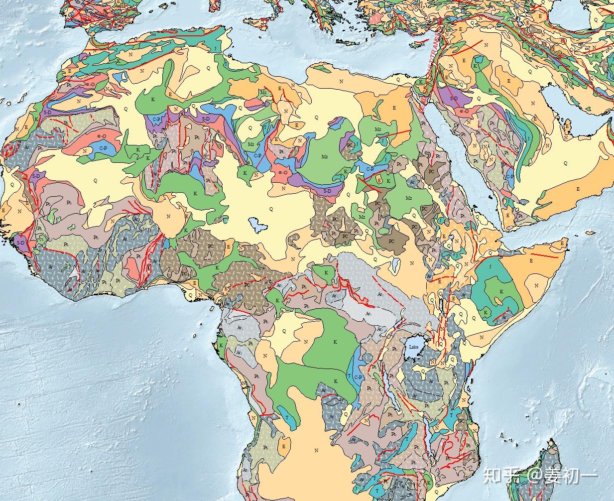世界地质图1:1000万 - 知乎