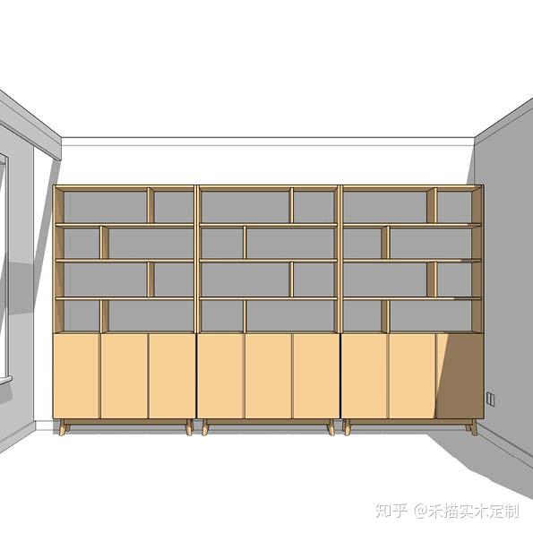 整面墙的书柜有哪些好看的造型？ - 知乎