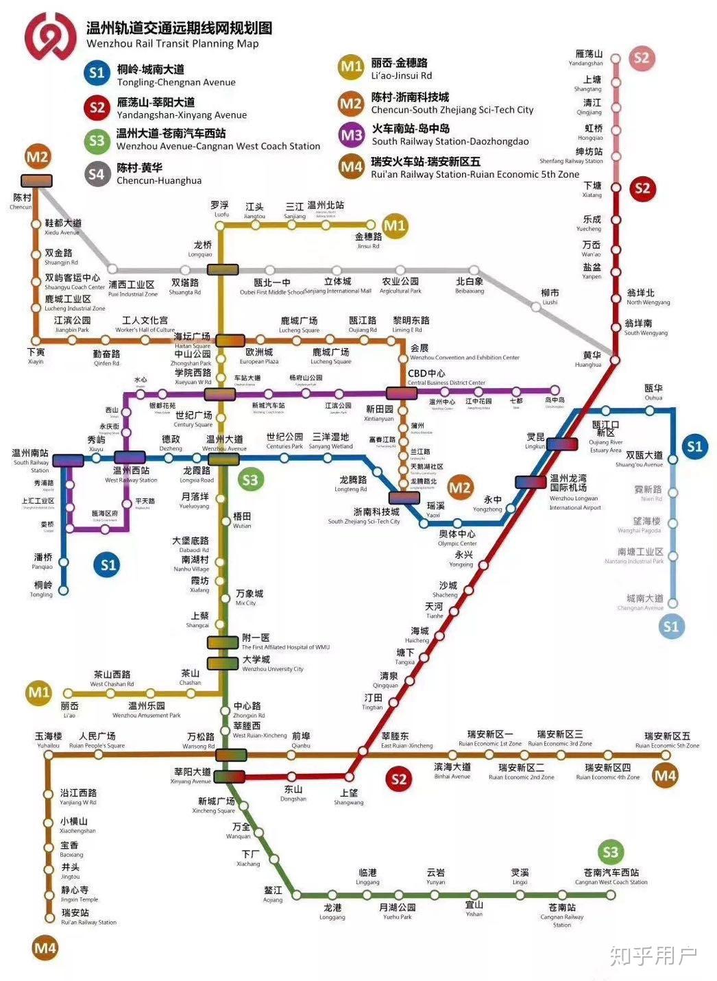 温州地铁线路图放大图片