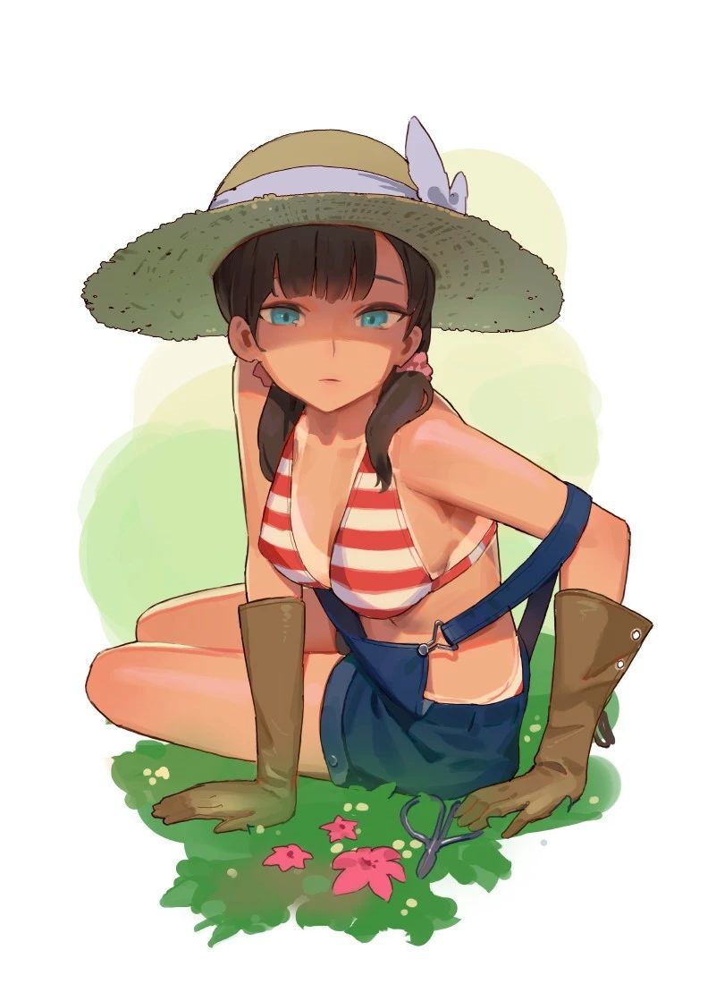 这屁股画的真好看线稿色彩设计全部到位