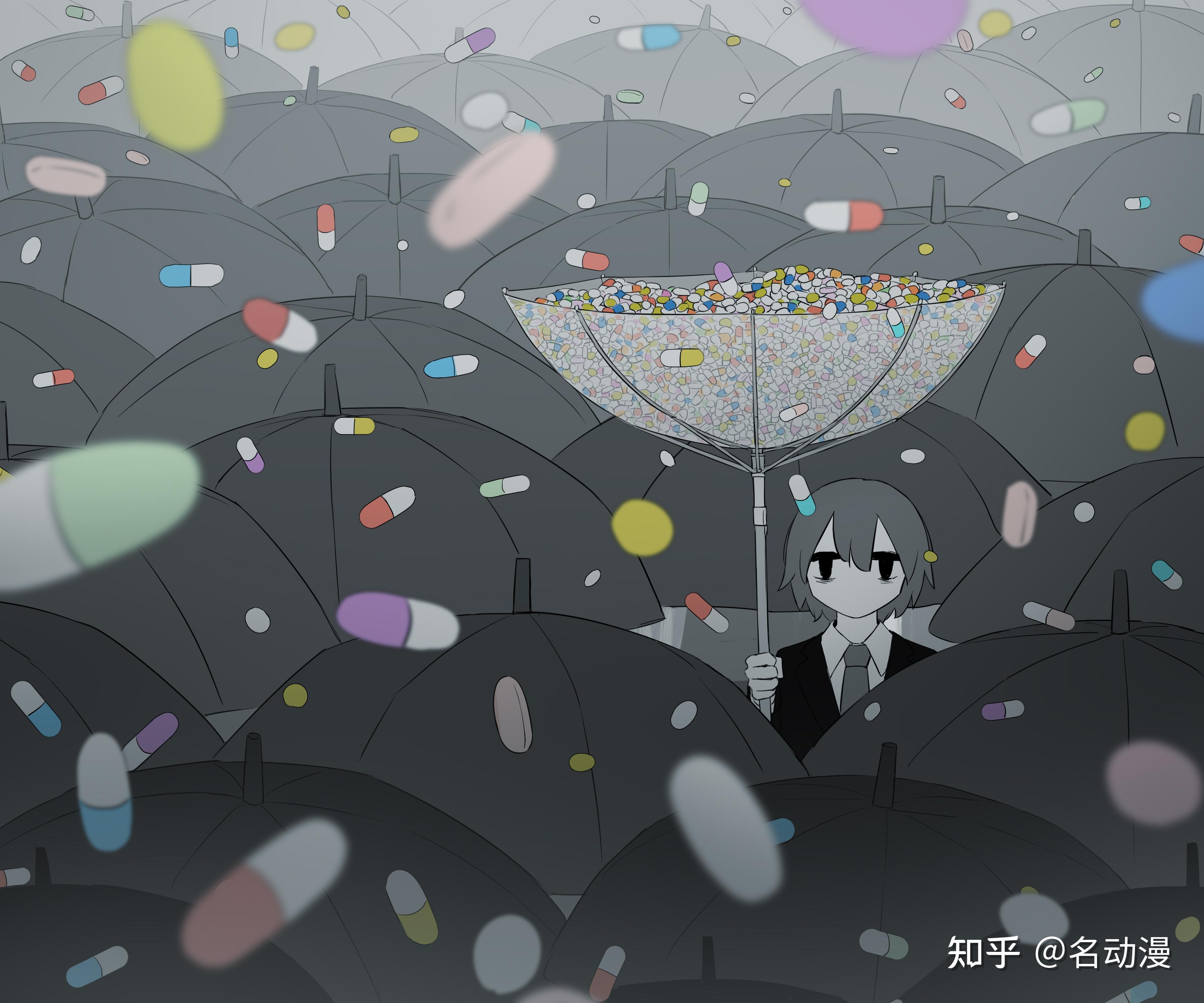 这个丧系头像画师是谁? - 知乎