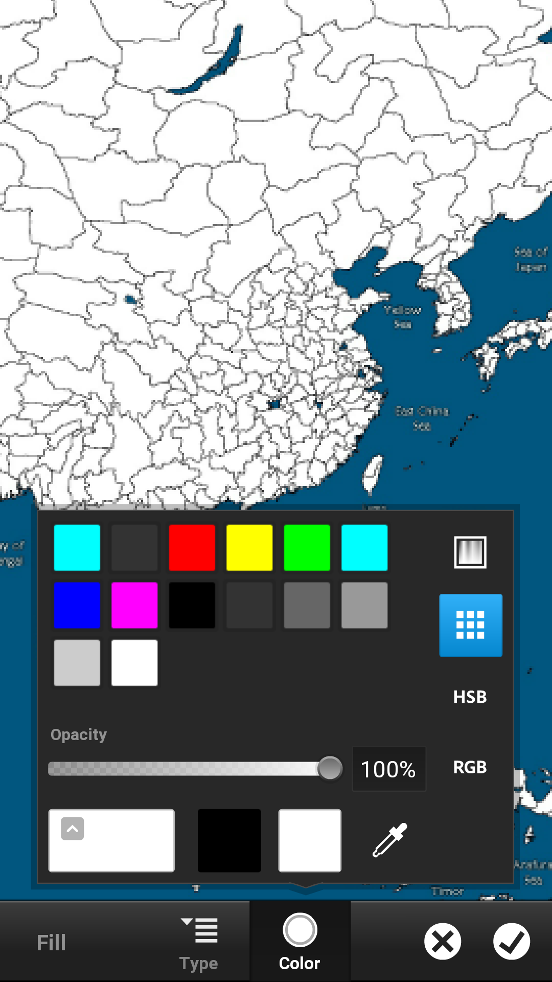 安卓架空地图填色工具附下载链接