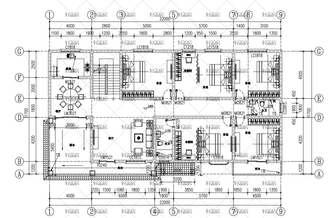 200平方房子设计图