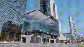 art带您了解艺术 上周,韩国sm大楼的显示屏上了热搜~ ▲smtown 网友