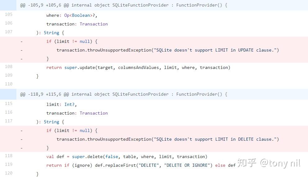 Sqlite Enable Update Delete Limit