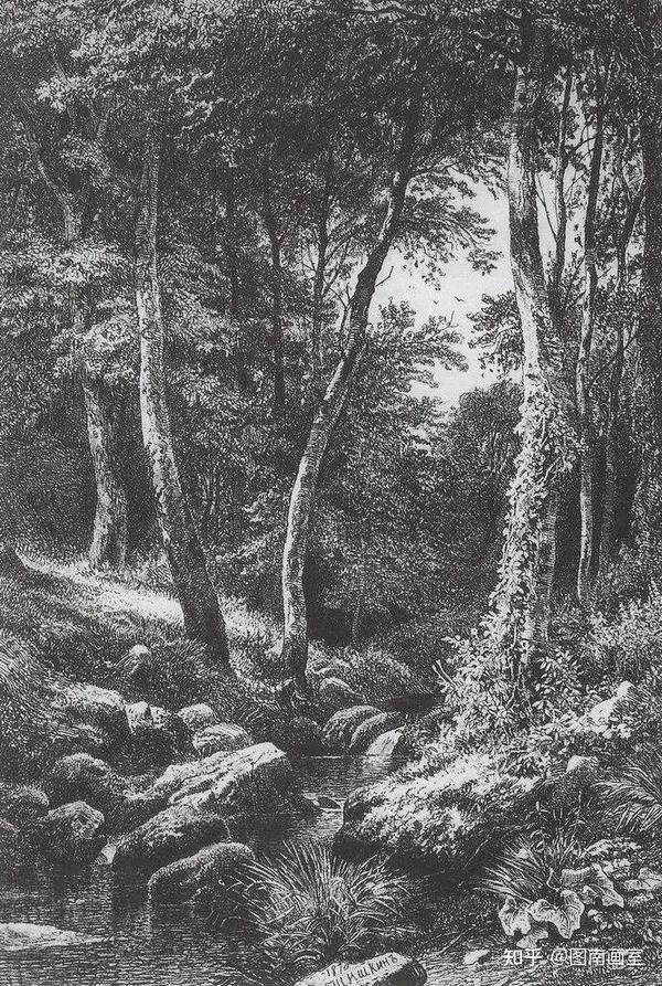 素描风景写生作品赏析——手执画笔与山川河流对话 - 知乎
