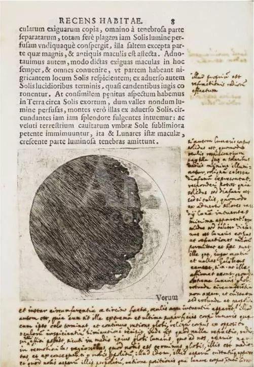 伽利略手稿《星际信使(sidereus nuncius)然而,真正让人印象深刻的
