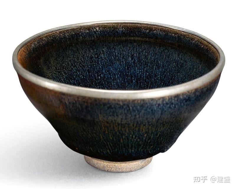 中国古美術 宋建窯 刻詩文兔毫盞 詩文刻紋 茶碗 茶道具 骨董