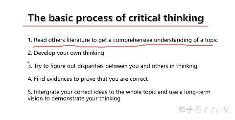 重点知识:How to develop critical thinking - 知乎