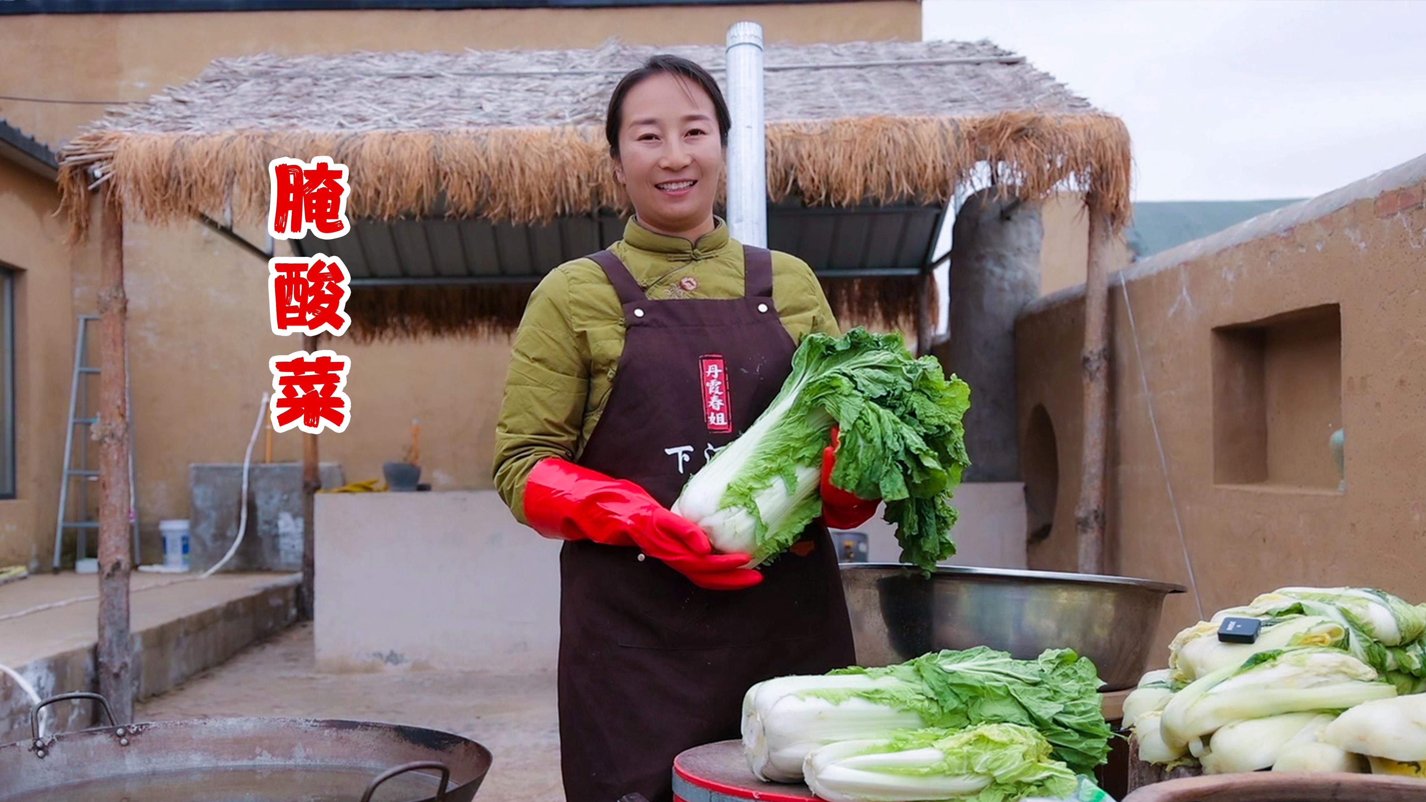 又到了每家每户腌酸菜的季节是陕北人冬天饭桌上必不可少的美食
