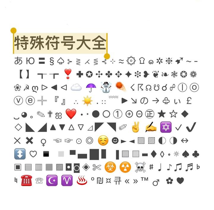 一些常用的符号(可直接复制) - 知乎