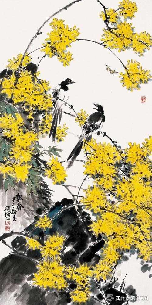 鸟语花香陈葆棣先生小写意花鸟