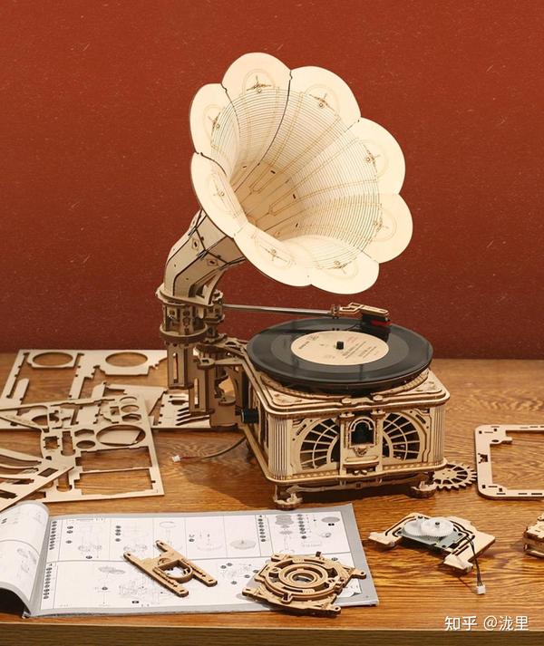 第四款:手工diy黑胶留声机