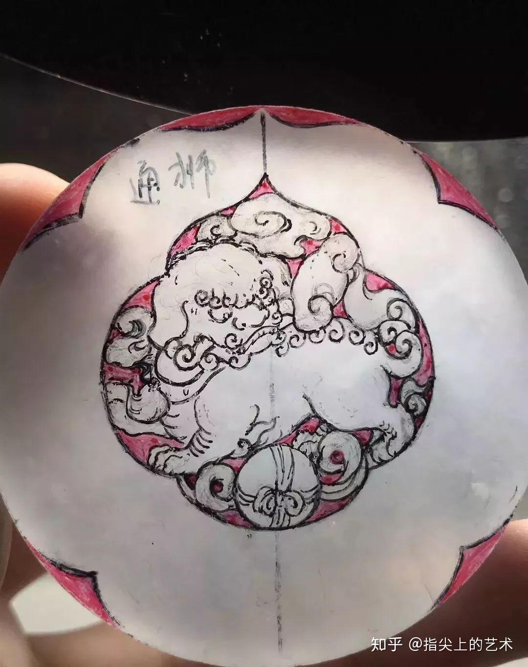 玉雕画稿都如此震撼成品不会差到哪里去