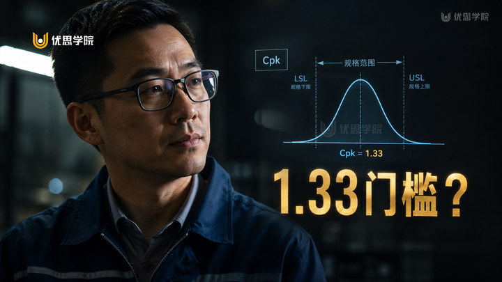 优思学院：Cpk多少才算合格？为什么很多企业要求Cpk≥1.33？