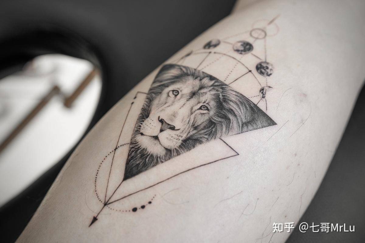 代表勇气的艺术符号我才明白每个男人心中都有一个狮子王七哥纹身分享