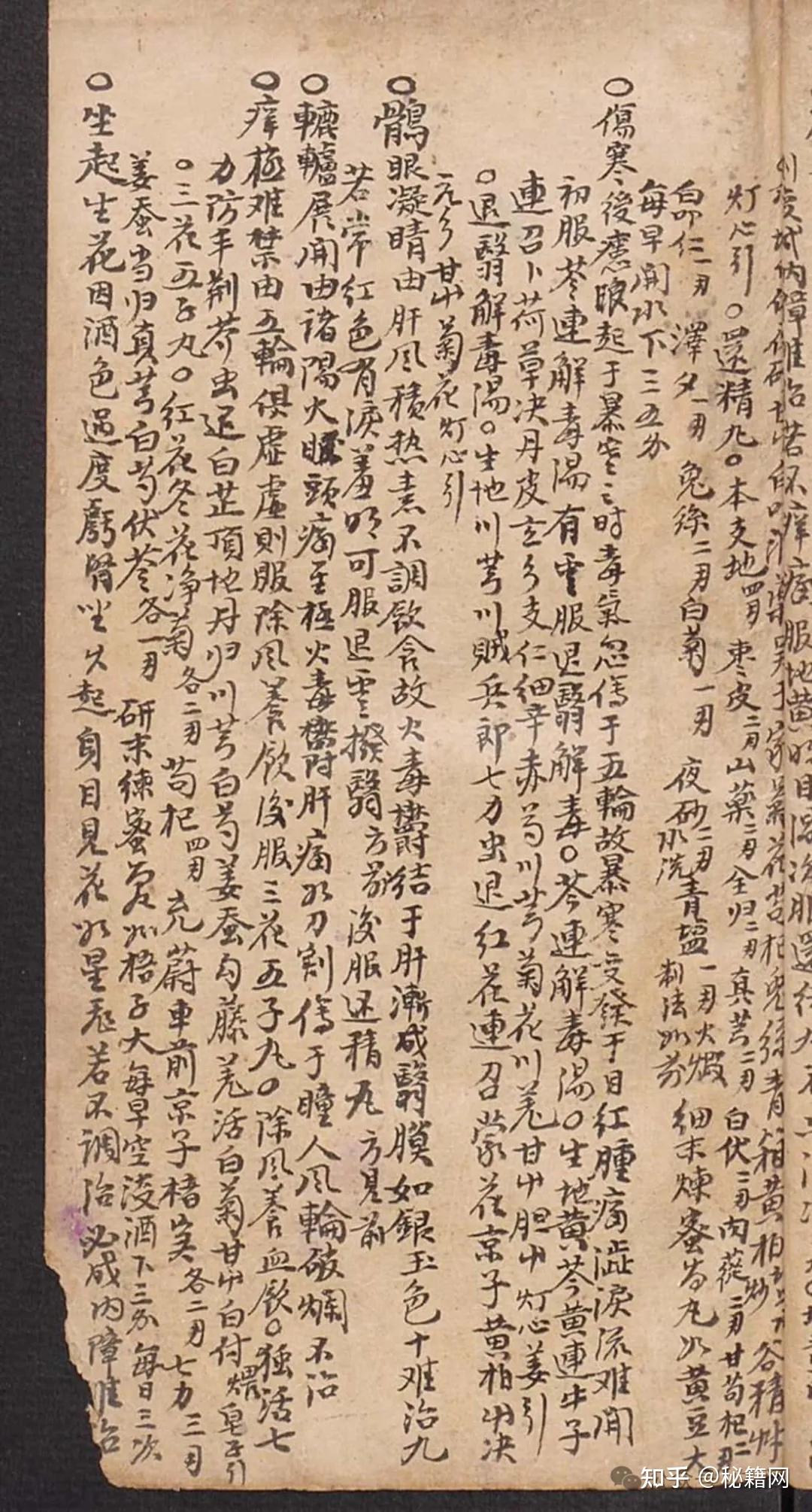 手抄本中医古籍《秘传千金不易神方》 - 知乎