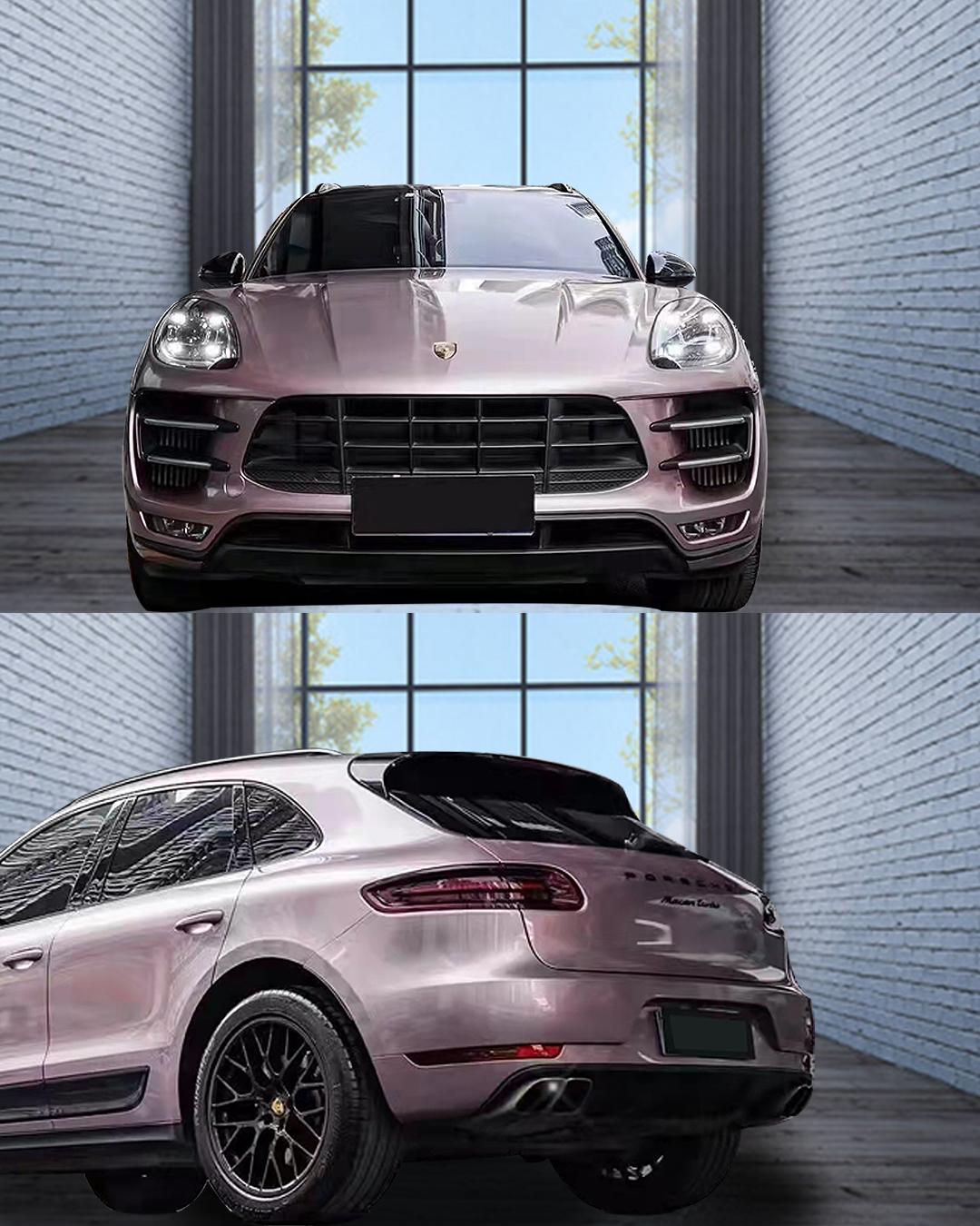 4号冰莓粉改色膜‖保时捷macan - 知乎