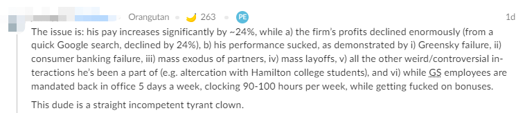 高盛ceo涨薪24整个华尔街都怒了