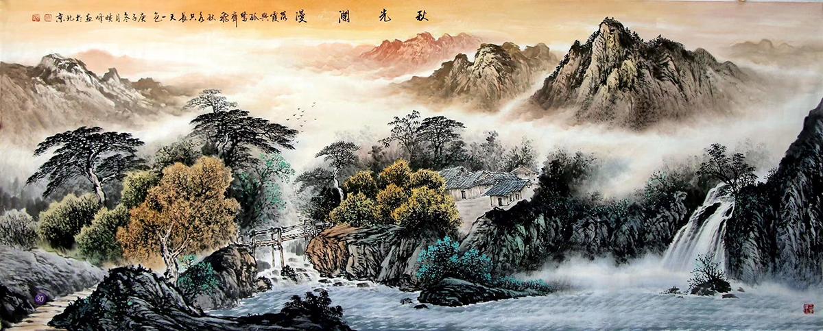 画家陈晓峰作品欣赏02山水画尽显水墨韵章