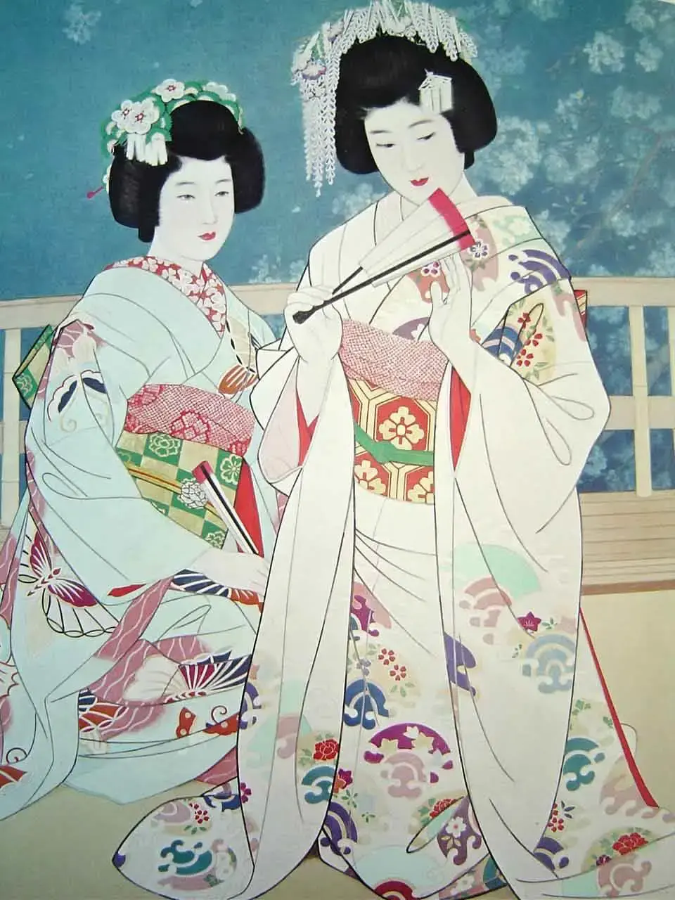艺伎(げいしゃ)是一种日本表演艺术职业,产生于17世纪的东京和大阪