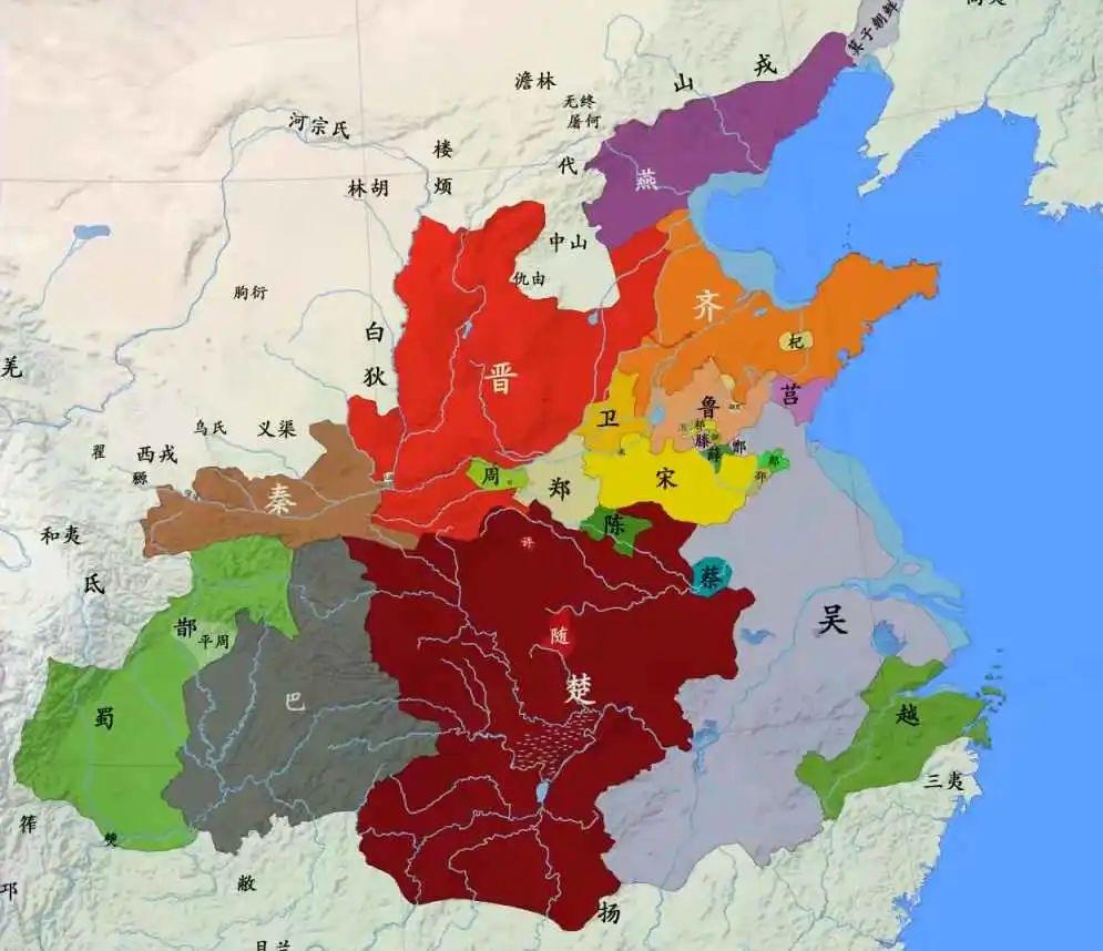 【春秋战国2】春秋战国地图与诸侯国面积估算 - 知乎
