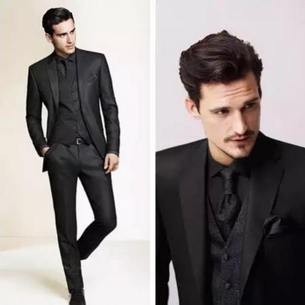 黑色衬衫如何搭配西装?