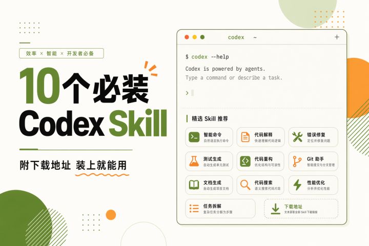 10 个必装的 Codex Skill：附下载地址，装上就能用（建议收藏） - 知乎