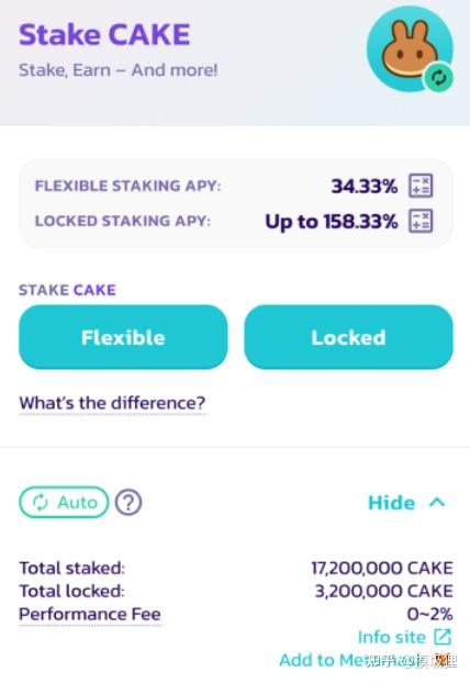 defi入门4pancake的新cake池