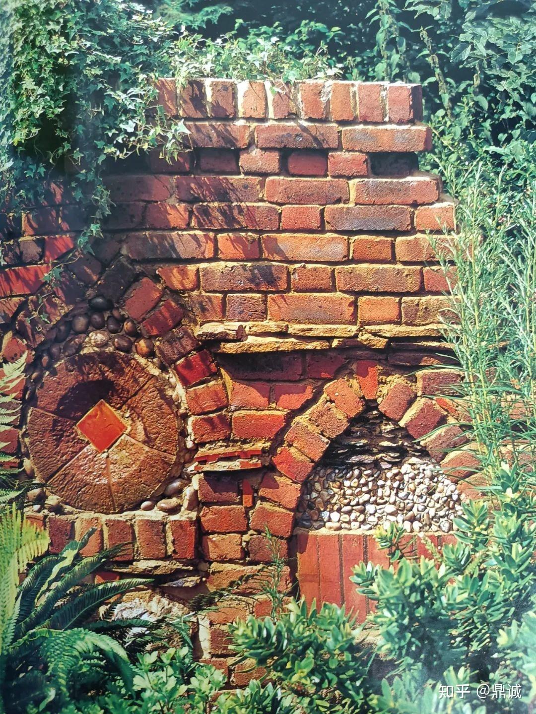 花园红砖墙的样式图片图片