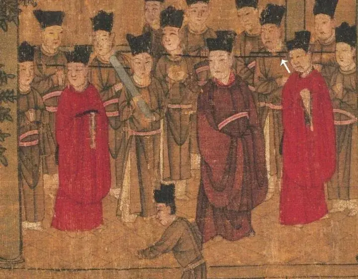 南宋《中兴瑞应图》之"磁州谒庙"局部宋代"冠冕"名目和形制众多,常见