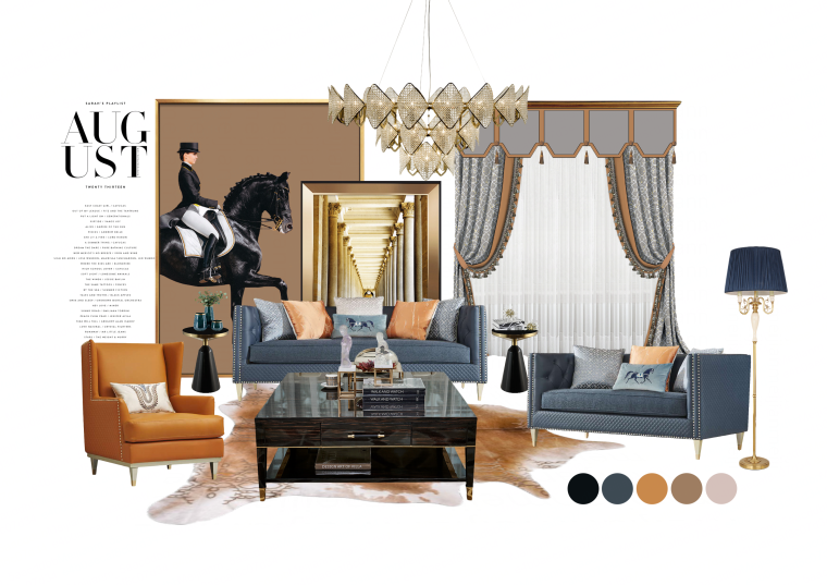 415张现代轻奢设计软装配色方案 白底素材