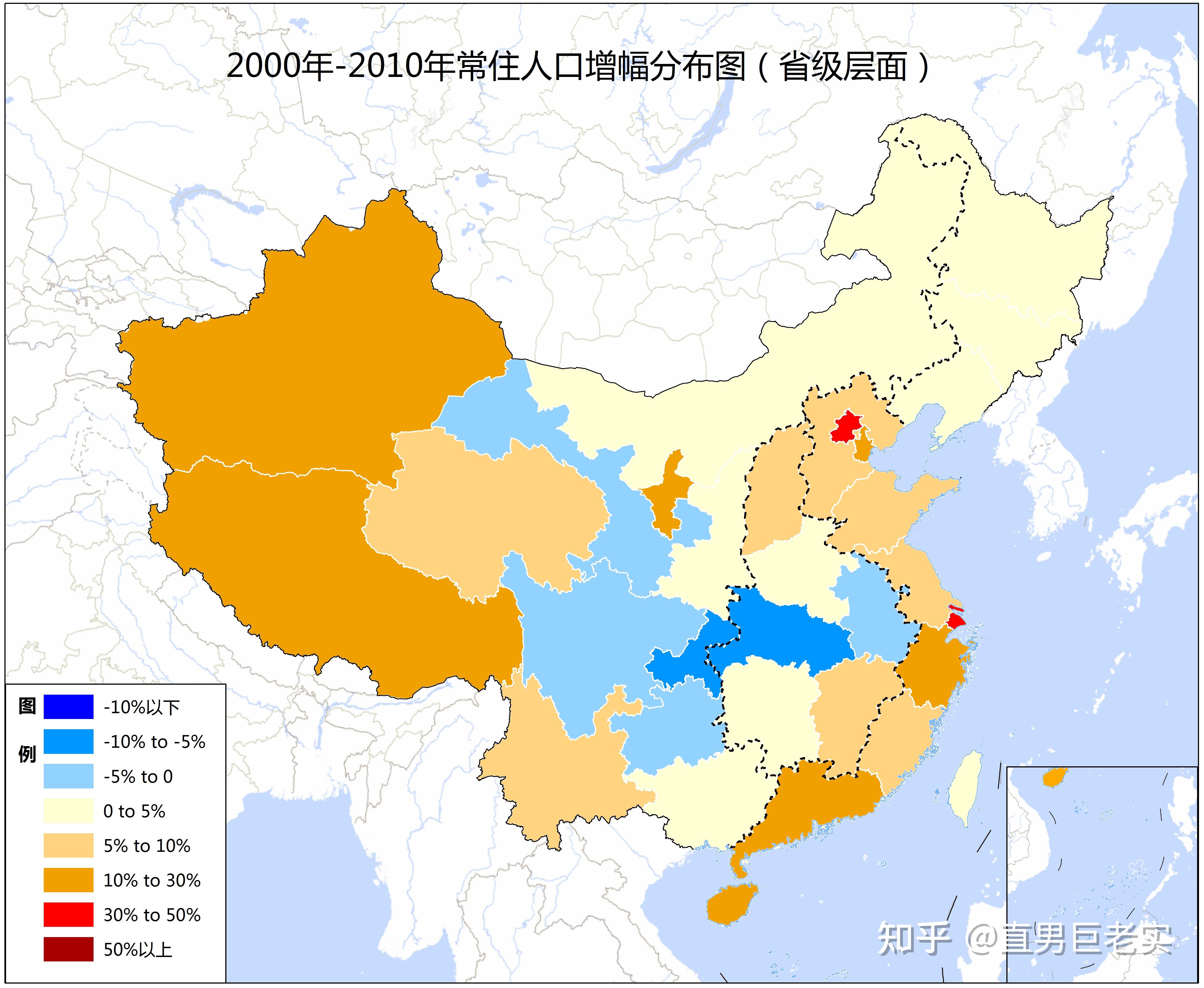 人口变化地图图片