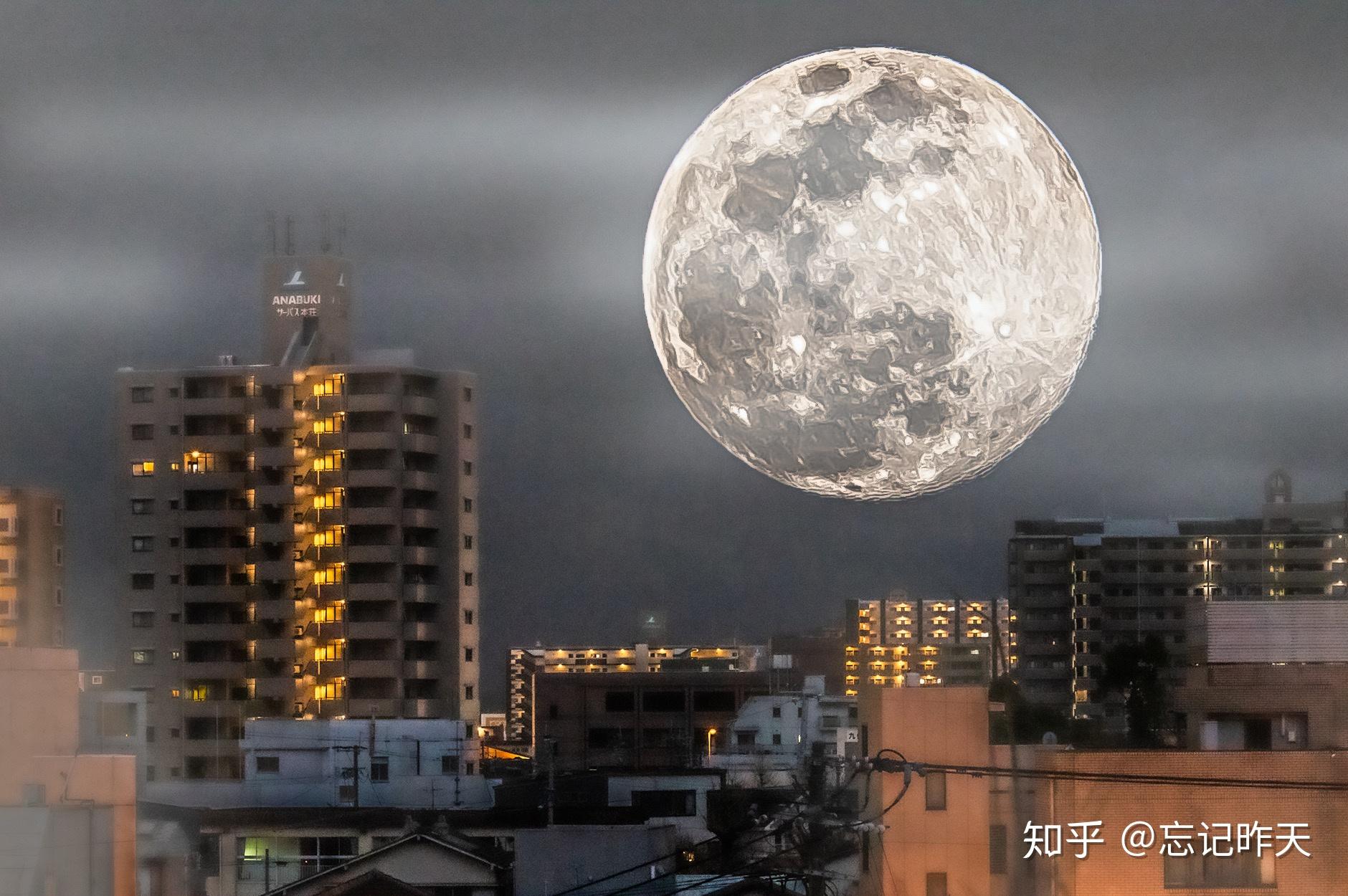 2020年4月8日超级月亮图片