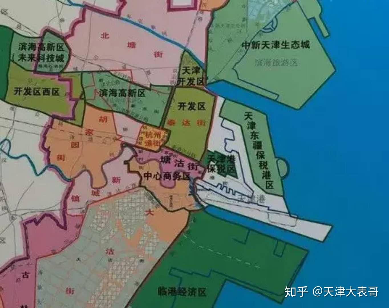 滨海新区汉沽街道划分图片