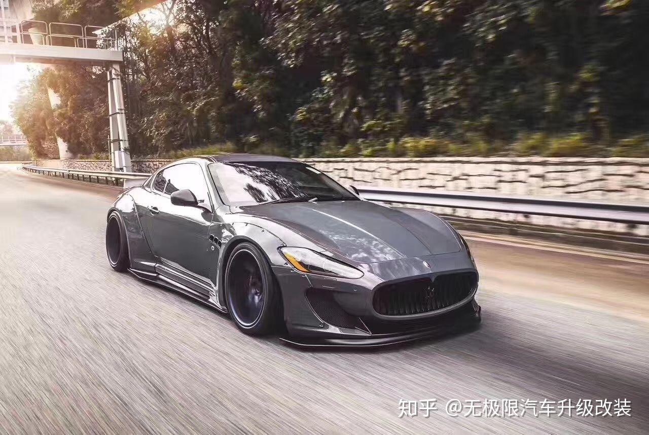 玛莎拉蒂gtgts改装升级lbperformance宽体大包围前杠前唇侧裙轮眉后唇