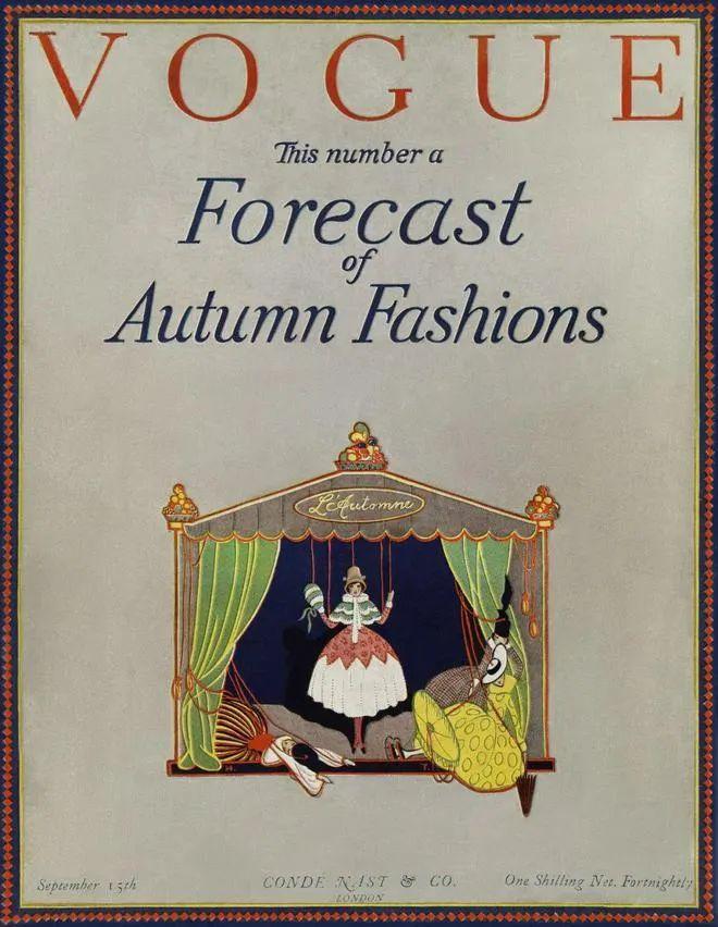1920年6月刊插画:helen dryden4美国版vogue 1917年1月刊插画:george